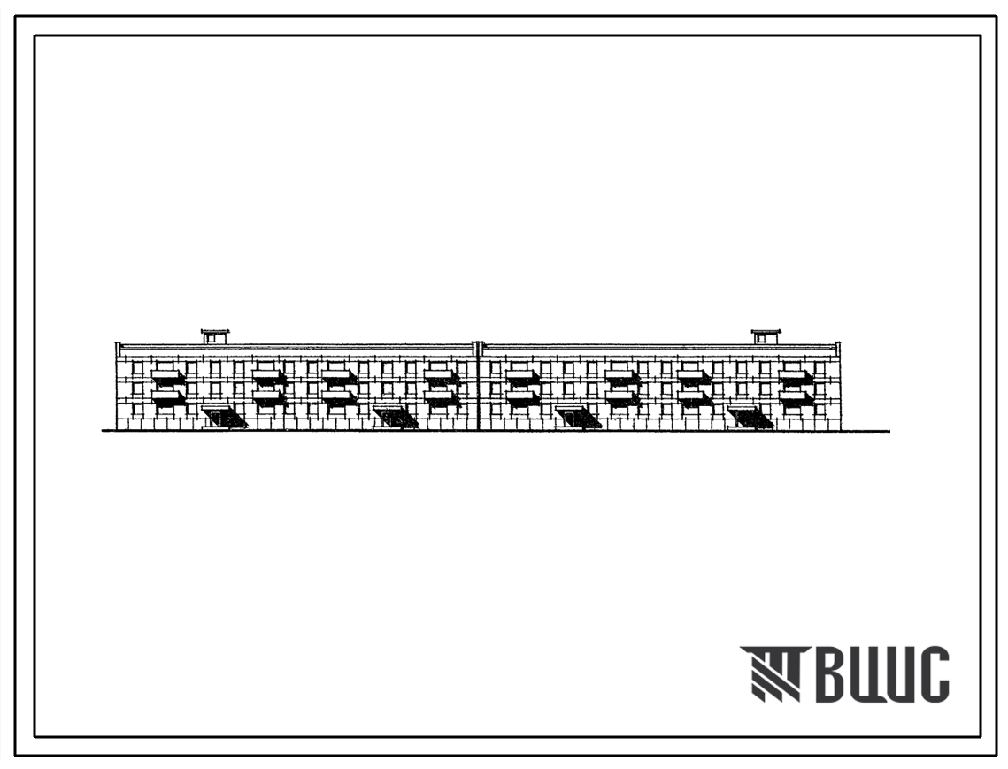 Типовой проект 1-306с-60 Трехэтажный четырехсекционный жилой дом на 48 квартир (однокомнатных 1Б-14, двухкомнатных 2Б-10, трехкомнатных 3А-2, 3Б-18, четырехкомнатных 4А-4) со стенами из крупных легкобетонных блоков. Для строительства во 2А климатическом п