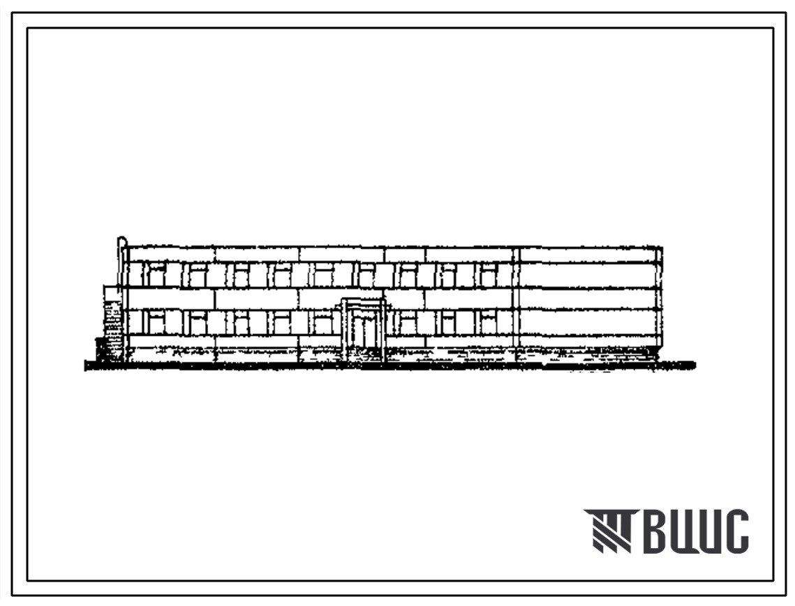 Типовой проект ВП 347-81.83.Т (12-46-КП) Комплексное основное здание на 30 человек в каркасно-панельных конструкциях серии ИИ-04