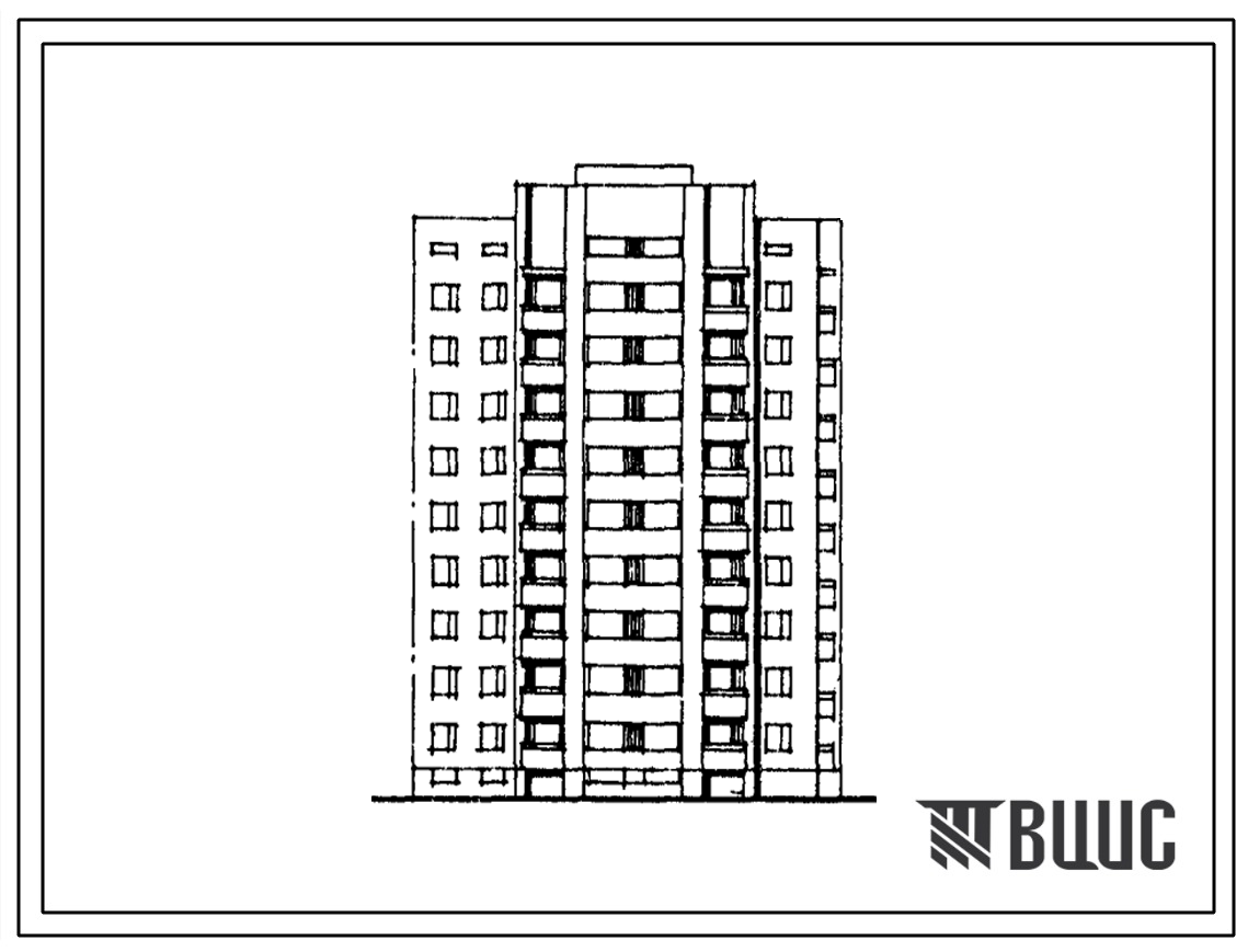 Типовой проект 156-06.85 Девятиэтажная блок-секция угловая на 36 квартир