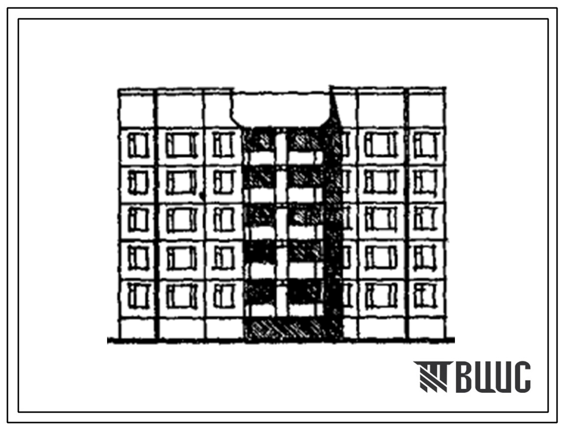 Типовой проект 112-078.90 Блок-секция 5-этажная 20-квартирная рядовая 2.2.3.3