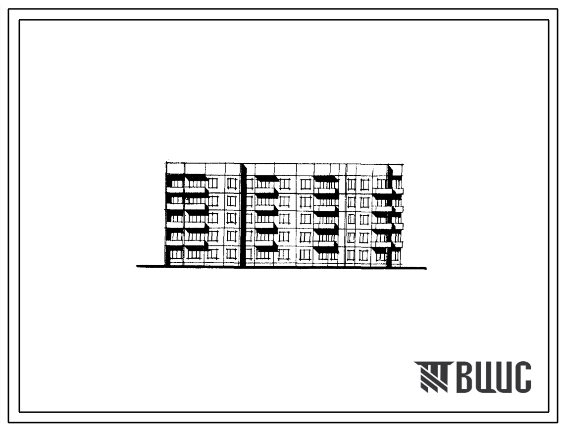 Типовой проект 91-025/1 Блок-секция пятиэтажная 30-квартирная поворотная с внешним углом (двухкомнатных 2Б - 12,  трехкомнатных 3А — 8, четырехкомнатных 4Б — 10). Для строительства во IIБ, IIВ, IIГ климатических подрайонах, III климатическом районе.