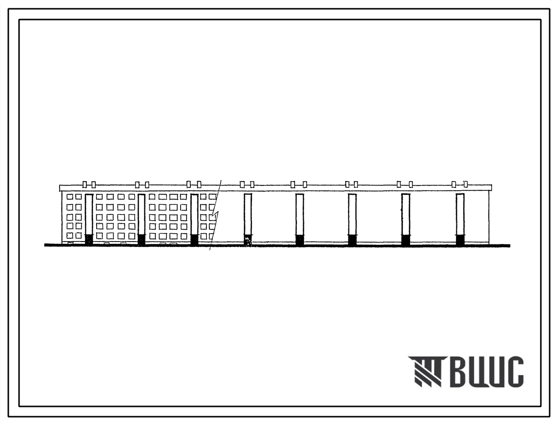 Типовой проект 1Э-318-31/65  Пятиэтажный восьмисекционный крупноблочный жилой дом на 115 квартир.