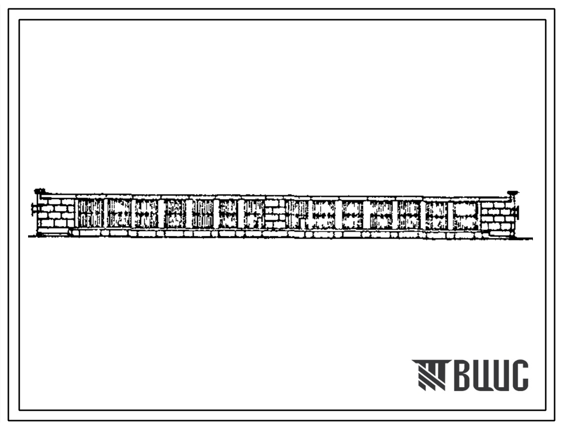 Типовой проект 89450-80м (13-67-ББ) Гараж-стоянка на 30 автомобилей и спецмашин, отапливаемый, для применения в Северной строительно-климатической зоне со стенами из блоков