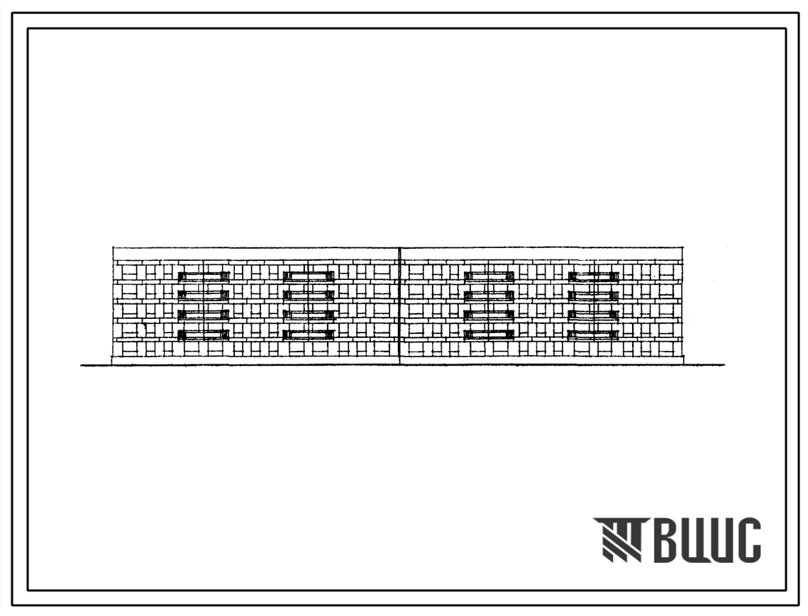 Типовой проект 1-306с-39 Пятиэтажный жилой дом на 120 квартир со стенами из крупных легкобетонных блоков.Для строительства в районах с сейсмичностью 7 баллов.