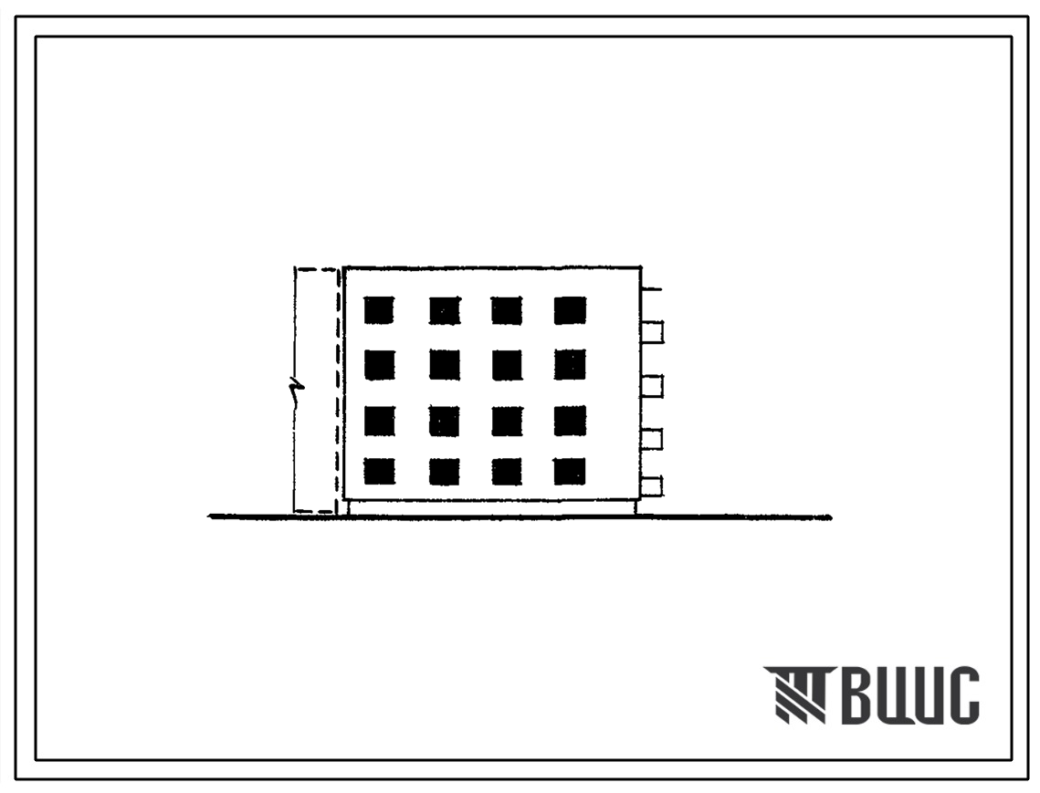 Типовой проект 70-023с Четырехэтажная блок-секция-вставка угловая правая на 8 квартир с несущим сборно-монолитным железобетонным каркасом и заполнением стен из кирпича.Для строительства в 3 строительно-климатической зоне в районах с сейсмичностью 9 баллов