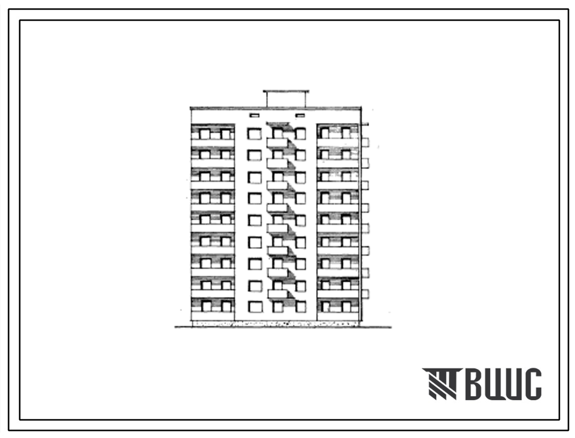 Типовой проект 87-094 Девятиэтажная унифицированная угловая блок-секция на 36 квартир (однокомнатных 1Б-9, двухкомнатных 2Б-1, трехкомнатных 3А-1, трехкомнатных 3Б-17, четырехкомнатных 4А-8). Для строительства во 2В, 3Б и 3В климатических подрайонах Украи