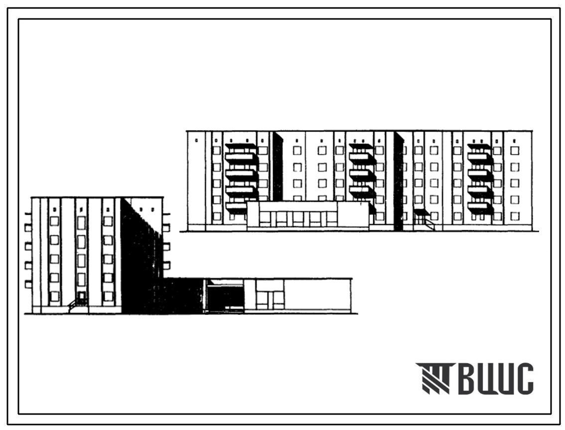 Типовой проект 164-87-118 Пятиэтажное общежитие для рабочих и служащих на 232 места
