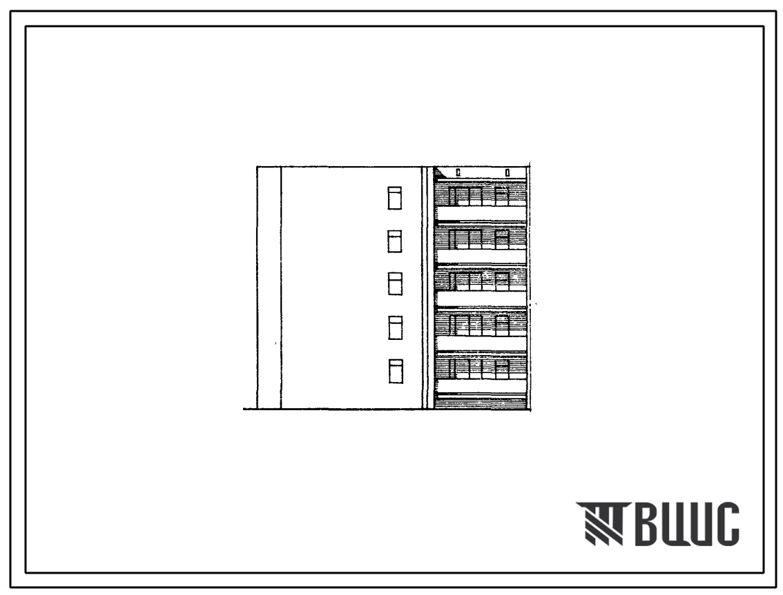 Типовой проект 85-08/1 Блок-секция пятиэтажная 15-квартирная (однокомнатных 1Б-1; двухкомнатных 2Б-14).