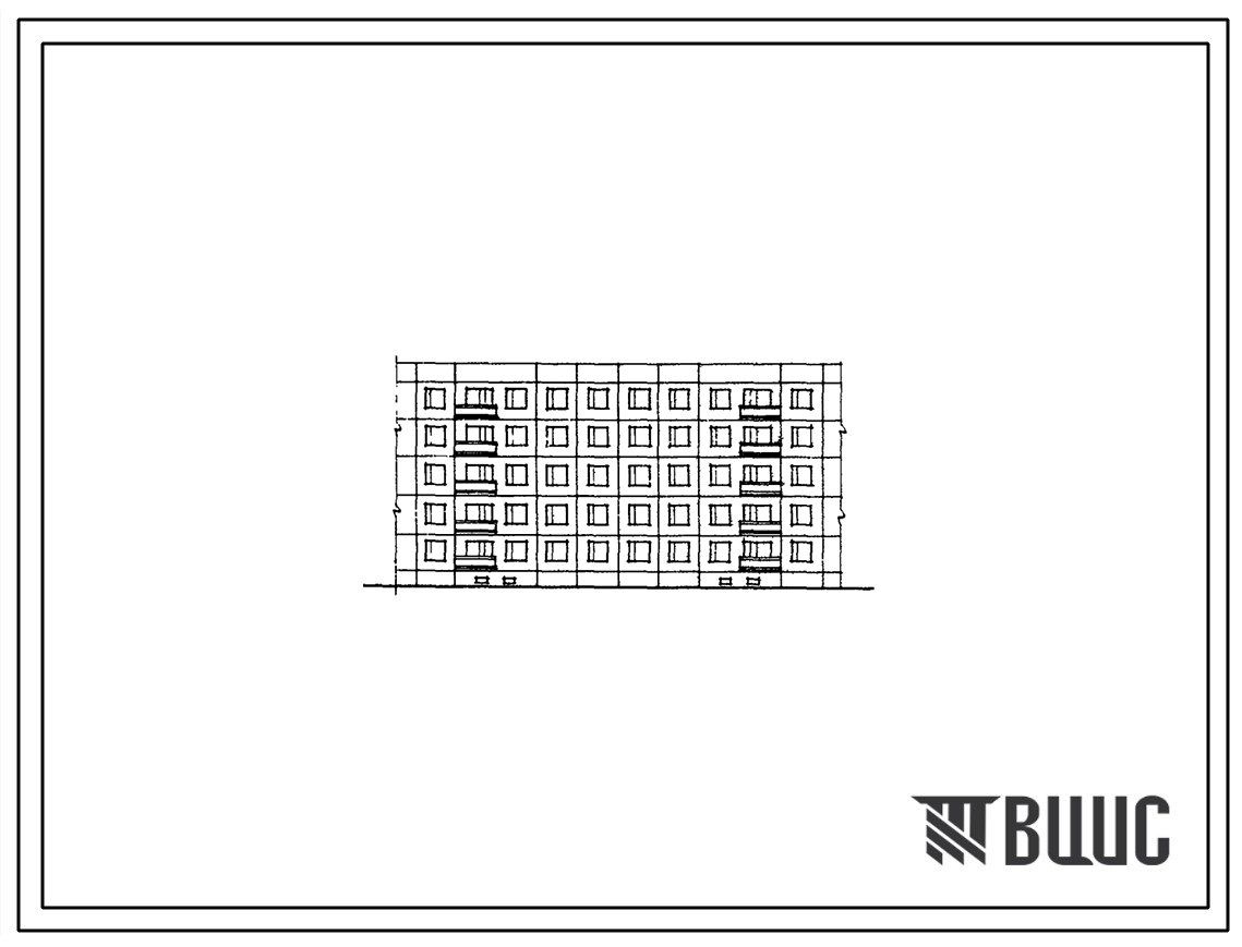 Типовой проект 83-010 5-этажная 30-квартирная рядовая блок-секция (однокомнатных 1Б-12, двухкомнатных 2Б-18) для строительства во 2 и 3 климатических районах.