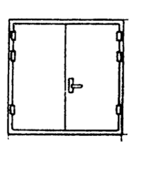 Серия 1.436.2-23 Двери стальные распашные для производственных зданий. Выпуск 0 Указания по применению