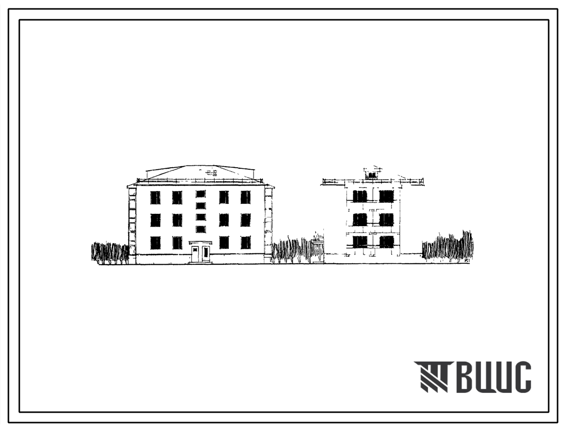 Типовой проект 114-52-186с Дом трехэтажный односекционный на 9 квартир (однокомнатных 1Б — 3, двухкомнатных 2Б — 3, трехкомнатных 3Б — 3). Для строительства в районах сейсмичностью 7 и 8 баллов.