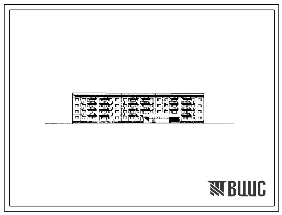 Типовой проект 161-76-60сп/1 Четырехэтажное общежитие для рабочих и служащих на 200 и 400 мест с блоком обслуживания. Для строительства в IVА и IVГ климатических подрайонах сейсмичностью 8 баллов, на грунтах II типа просадочности.