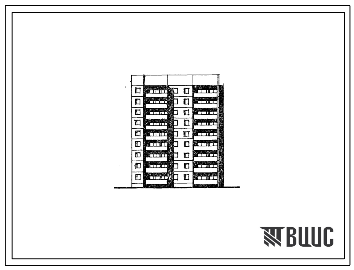 Типовой проект 93-011/1.2 Блок-секция пятиэтажная рядовая с торцевыми окончаниями на 20 квартир. Для строительства во 2А климатическом подрайоне Мурманской области (г.Апатиты и Кировск)