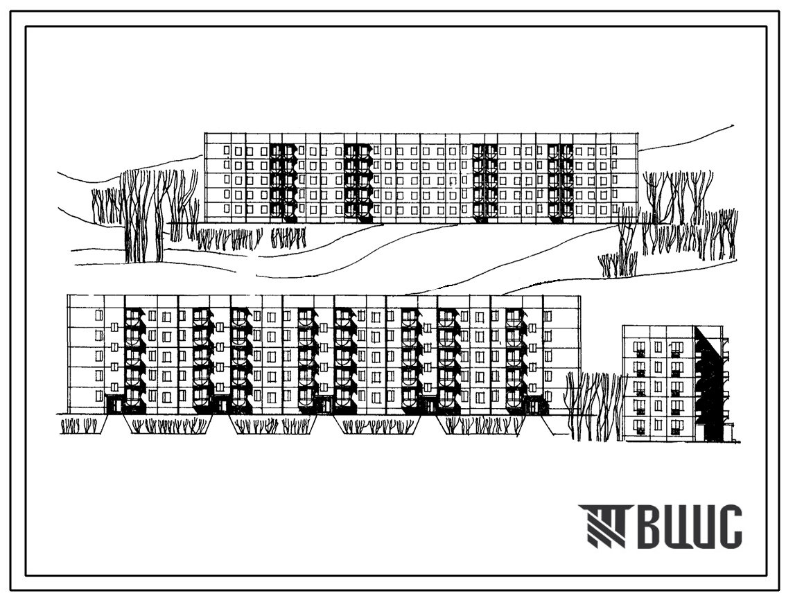 Типовой проект 135-05с Крупнопанельные пятиэтажные жилые блок-секции