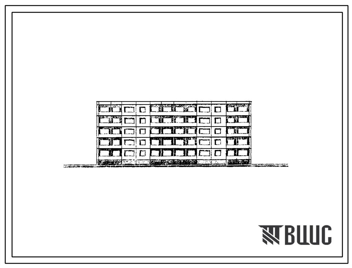 Типовой проект 1-464ЛИ-К18/1 Пятиэтажный двухсекционный дом на 30 квартир (однокомнатных – 5, двухкомнатных –5, трехкомнатных – 15, четырехкомнатных – 5). Для строительства во 2В климатическом подрайоне Литовской ССР