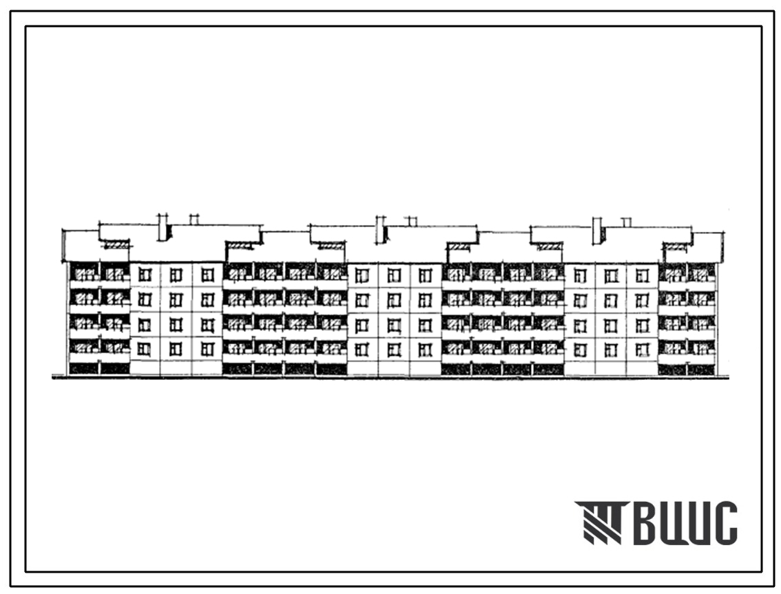 Типовой проект 111-121-133.13.87 4-этажный 38-квартирный жилой дом (для строительства в Ленинградской области)