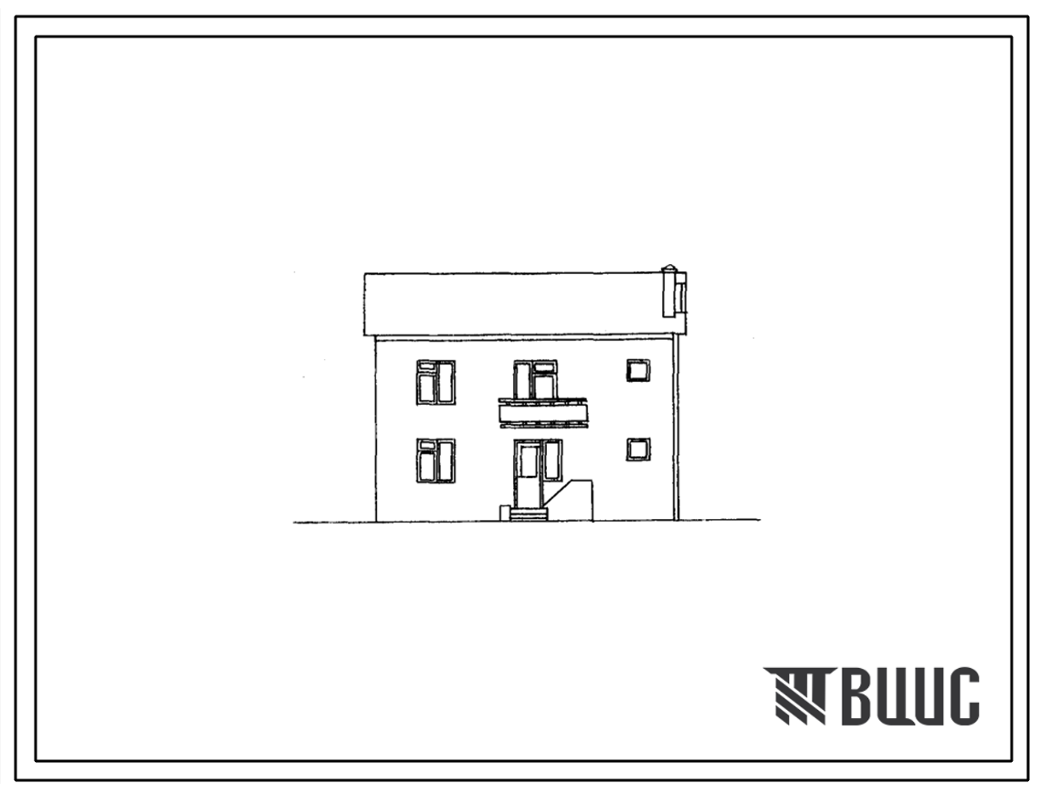 Типовой проект 42-0102с/1 Двухэтажная блок-квартира с пятикомнатной квартирой типа 5Б. Для строительства в IVБ и IVВ климатических подрайонах сейсмичностью 7 и 8 баллов.