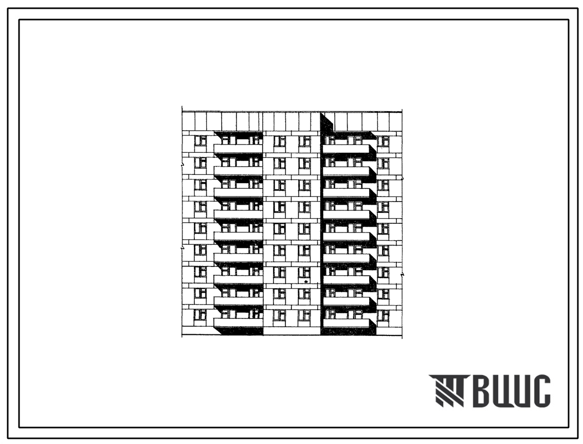 Типовой проект 81-08 Девятиэтажная блок-секция рядовая торцевая на 36 квартир (двухкомнатных 2Б-18, трехкомнатных 3А-18). В проекте разработан вариант сквозного прохода. Для строительства в 1В, 2Б, 2В климатических подрайона.