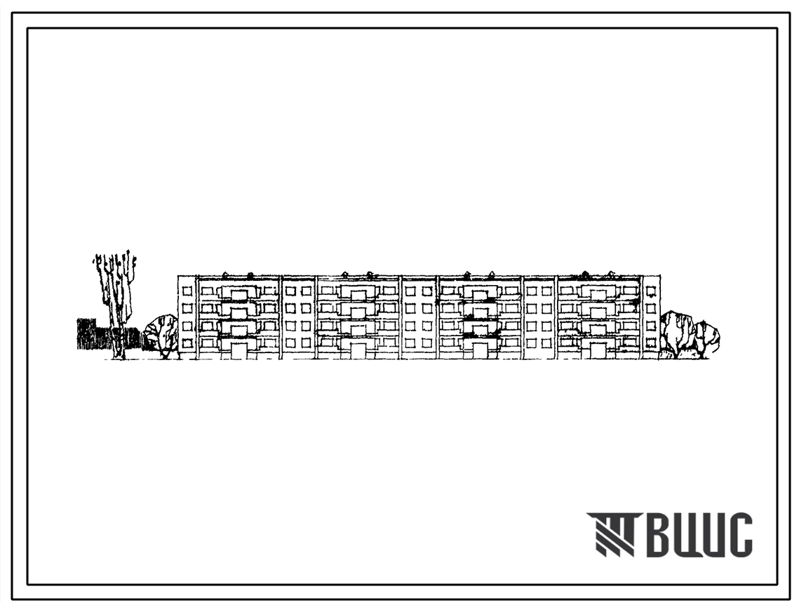 Типовой проект 114-77-2СП Четырехэтажный шестисекционный дом на 32 квартиры (четырехкомнатных-16, пятикомнатных-16). Для строительства в 4 строительно-климатической зоне, в районах с сейсмичностью 8 баллов, на просадочных грунтах 2 типа.