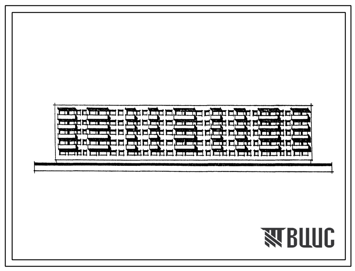 Типовой проект 1-318-32/66  Пятиэтажный шестисекционный кирпичный жилой дом на 85 квартир.