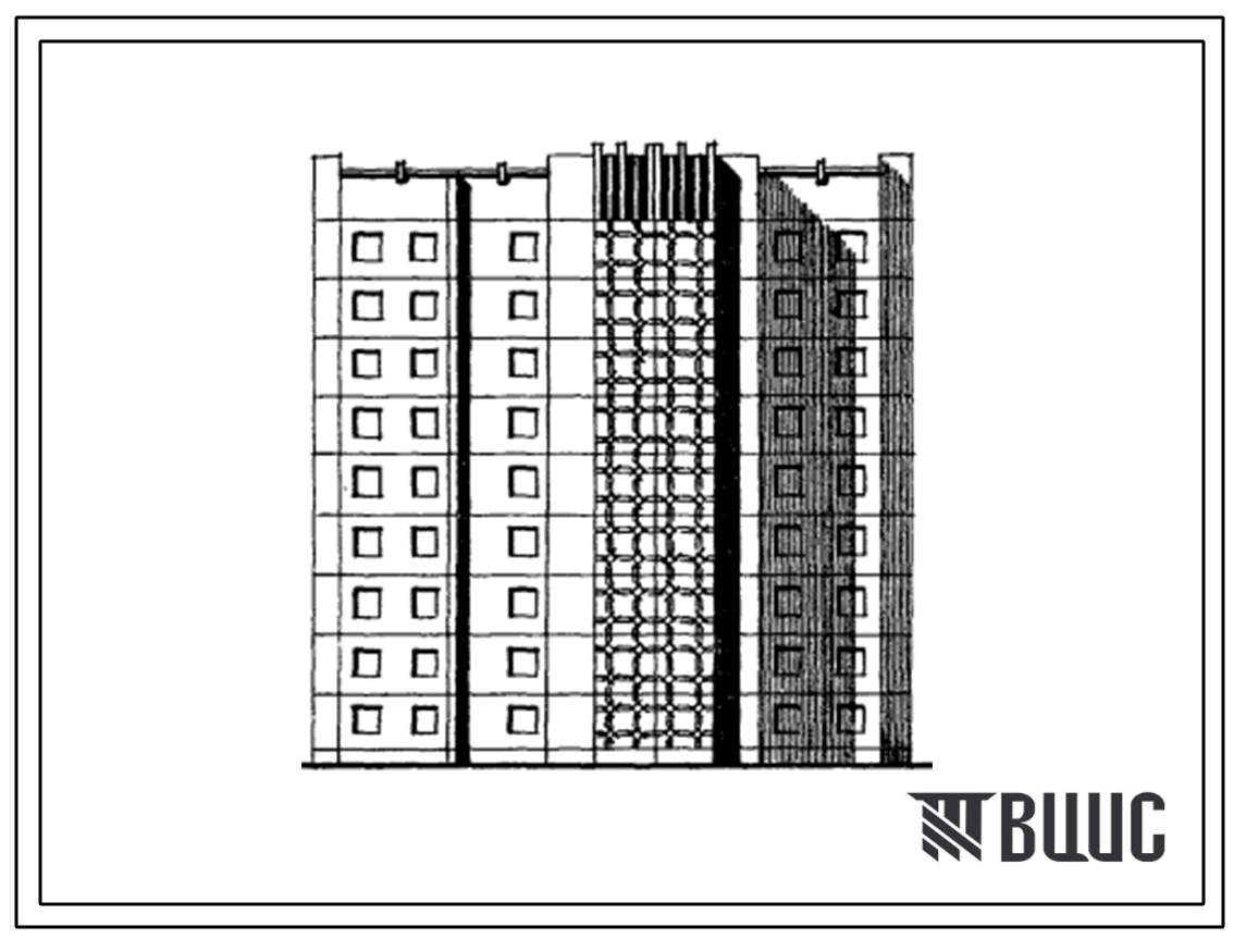 Типовой проект 135-0228.85 9-этажная 72-квартирная блок-секция 2Б-1А-1Б-1Б-1Б-1Б-1Б-1Б