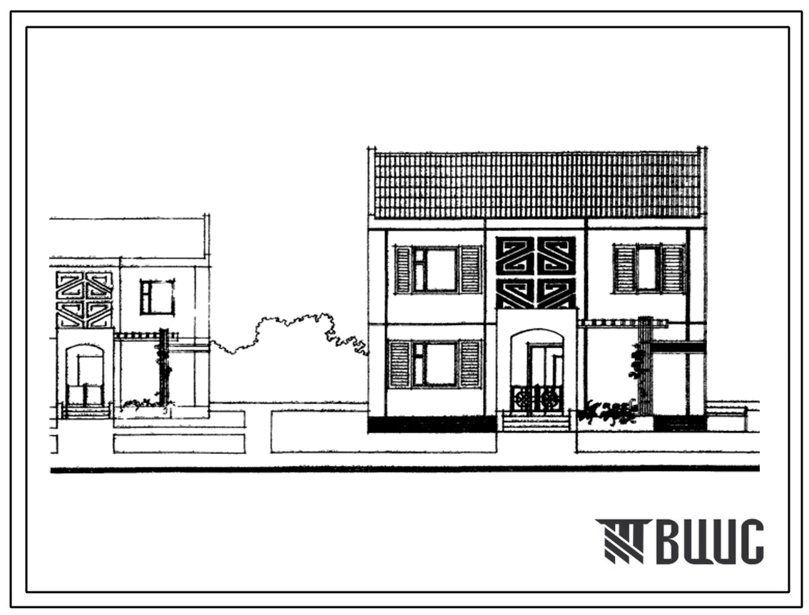 Типовой проект 141-226-5с.83 Двухэтажный одноквартирный жилой дом с квартирой типа 5Б в двух уровнях.