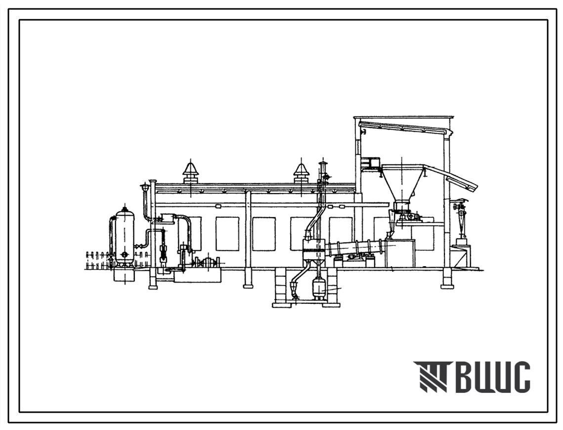 Типовой проект 501-85 Пескосушильная установка для локомотивов производительностью 40 м?/сутки.