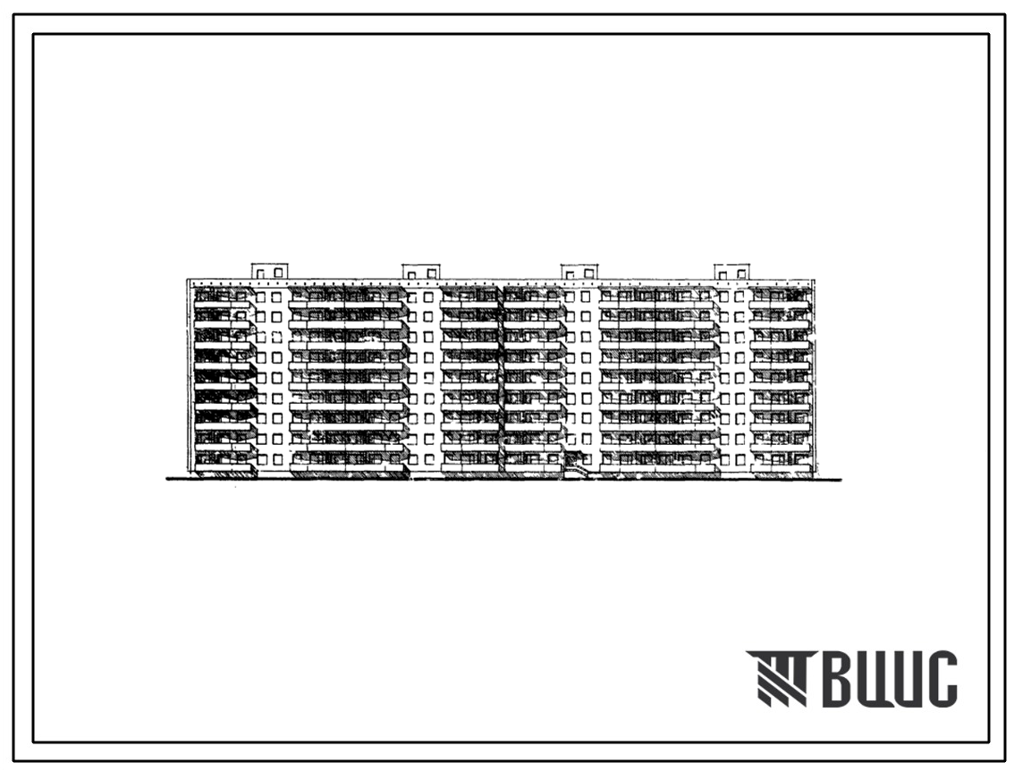 Типовой проект 112-106-10с Девятиэтажный четырехсекционный каркасно-панельный жилой дом на 143 квартиры (двухкомнатных 2Б-71; трехкомнатных 3А-36, 3Б-36). Для строительства в III климатическом районе Киргизской ССР сейсмичностью 9 баллов.