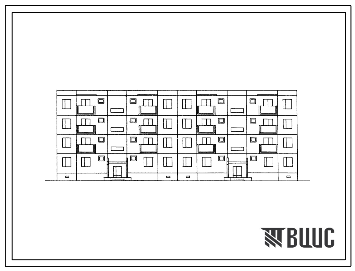 Типовой проект 127-08С Четырехэтажная крупнопанельная двойная блок-секция на 16 квартир (трехкомнатных 3А-3, трехкомнатных 3Б-4, пятикомнатных 5А-4). Для строительства в 4 климатическом районе Грузинской ССР с сейсмичностью 7 баллов.