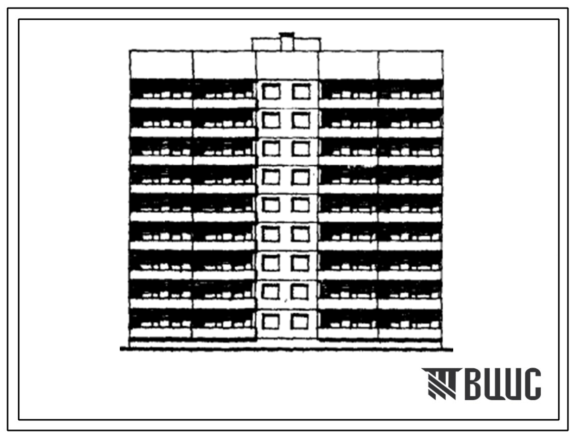 Типовой проект 163-01п/1 Девятиэтажная блок-секция рядовая на 54 квартиры (однокомнатных 1Б-18, двухкомнатных 2Б-18, трехкомнатных 3Б-18). Для строительства во 2 климатическом районе г.Харькова на грунтах 1-го типа просадочности