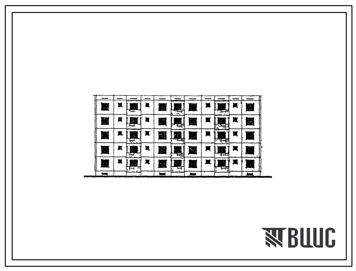 Типовой проект 69-015С Пятиэтажная блок-секция на 20 квартир (двухкомнатных 10, трехкомнатных - 5, пятикомнатных 5). Для строительства в г.Алма-Ате в районах сейсмичностью 9 баллов.
