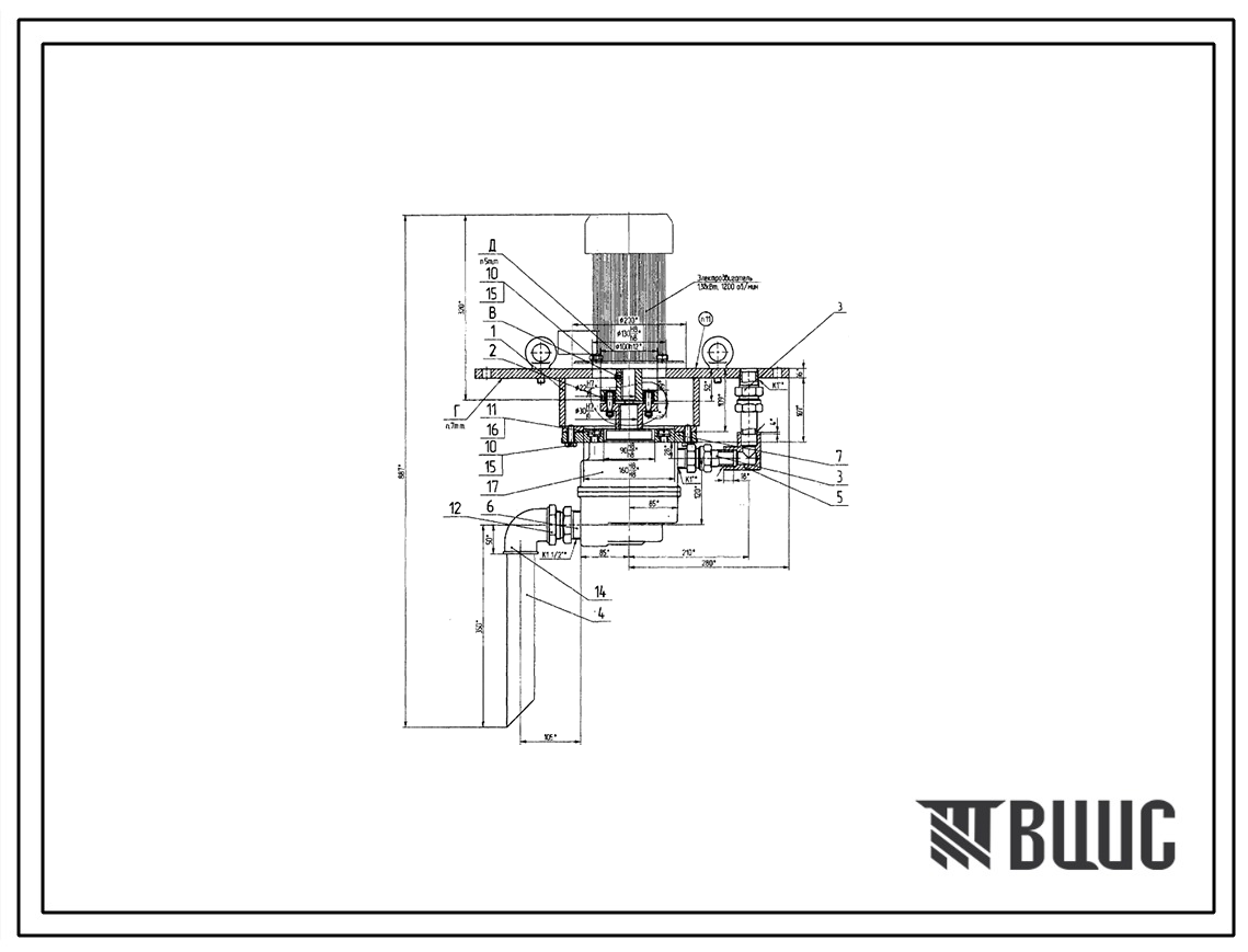 Шифр 916.40.300.13 Установка насоса 916.40.300.13