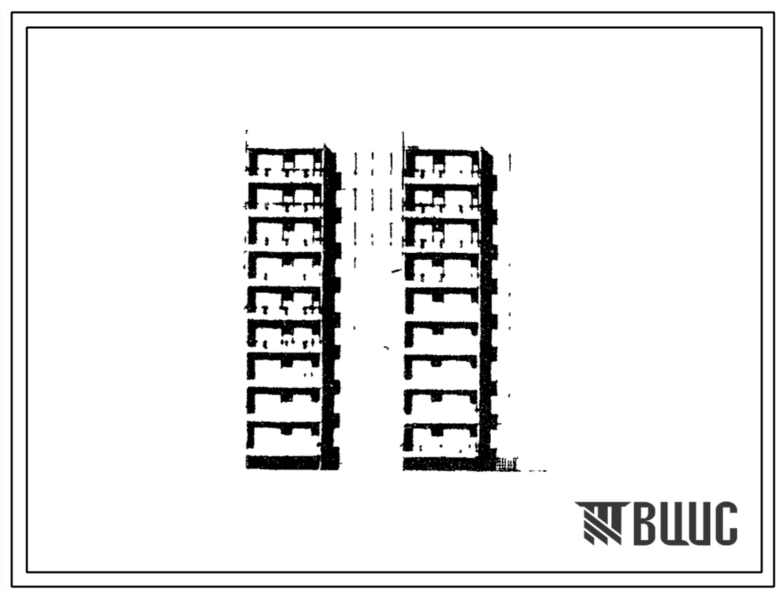 Типовой проект 141-05 Девятиэтажная блок-секция на 36 квартир (двухкомнатных 2А-18; трехкомнатных 3Б-18)