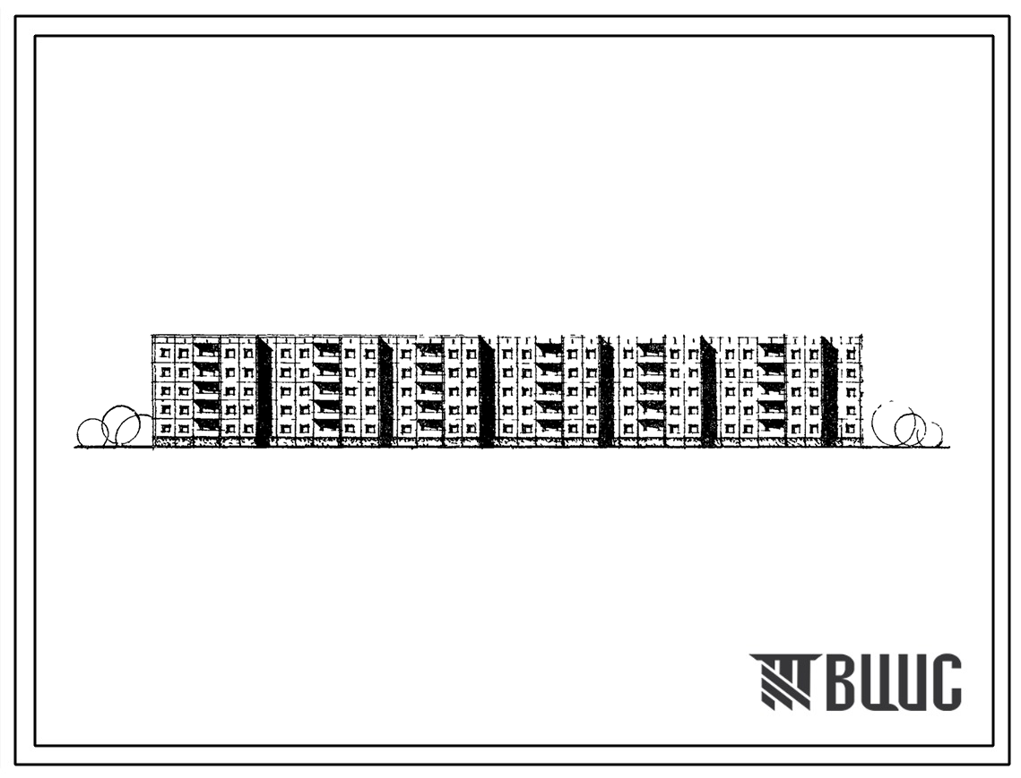 Типовой проект 111-97-3/1 Пятиэтажный шестисекционный жилой дом на 90 квартир (однокомнатных 1А-2, двухкомнатных 2Б-58, трехкомнатных 3Б-20, четырехкомнатных 4Б-54) с шагом поперечных стен 3,0 и 4,5 м для строительства в 1В климатическом подрайоне. Стены