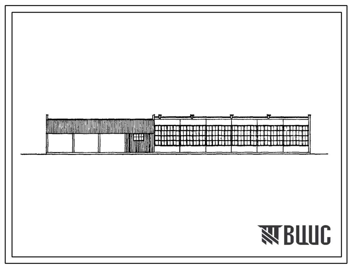 Фасады Типовой проект 813-177 Картофелехранилище контейнерного типа емкостью 2000 т с полным железобетонным каркасом.