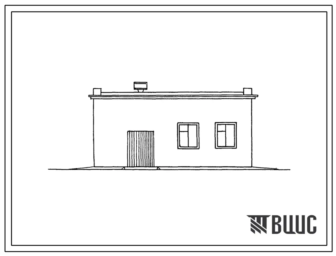 Типовой проект 807-112 Здание для приема и обработки скота.