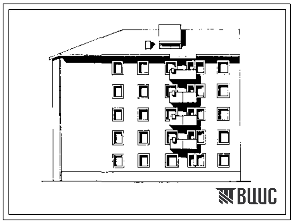 Типовой проект 114-041c.85 Пятиэтажная блок-секция односекционная угловая на 20 квартир