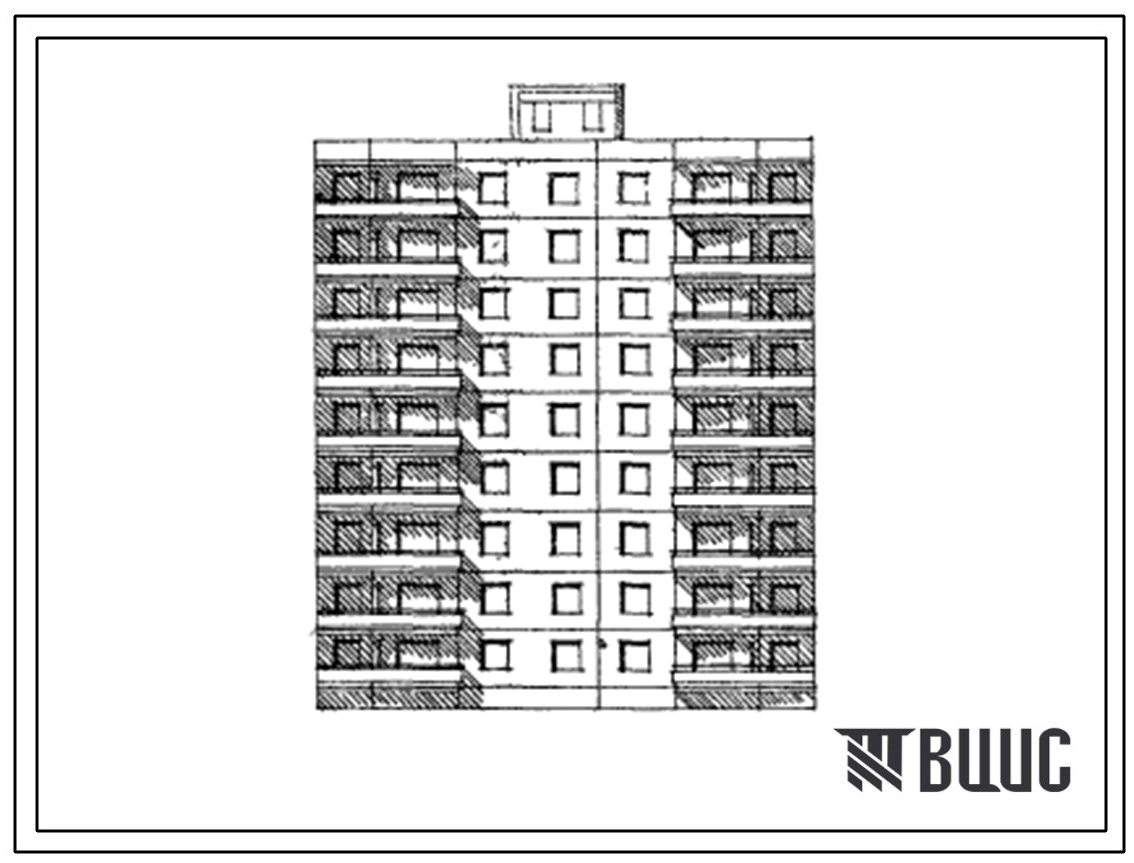 Типовой проект 90-05 9-этажная 36-квартирная рядовая блок-секция 1.2.3.3