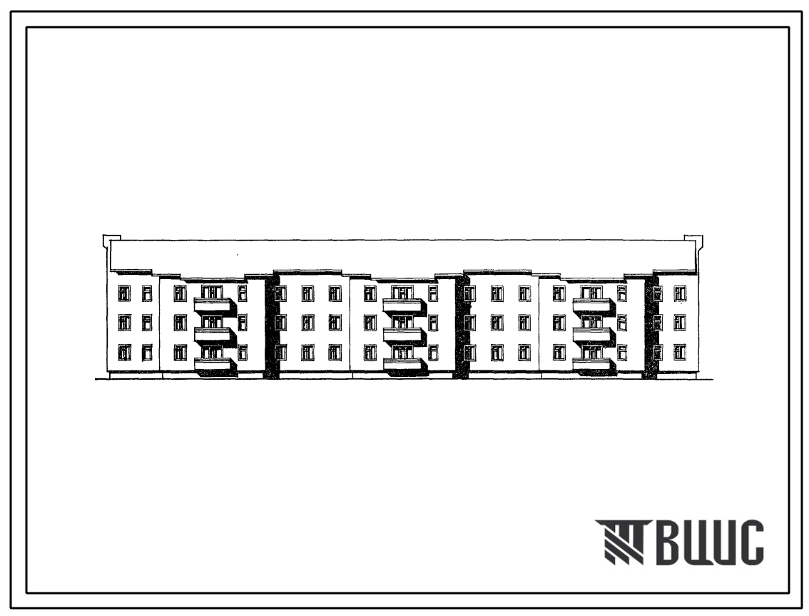 Типовой проект 114-202-2/2 Трехсекционный дом на 27 квартир (однокомнатных 1Б – 3, двухкомнатных 2Б – 12, трехкомнатных 3А – 3, 3Б – 6, четырехкомнатных 4Б – 3). Общая площадь 1560 м2 (СТЕНЫ ИЗ КИРПИЧА, Перекрытия железобетонные. Полное инженерное благоус