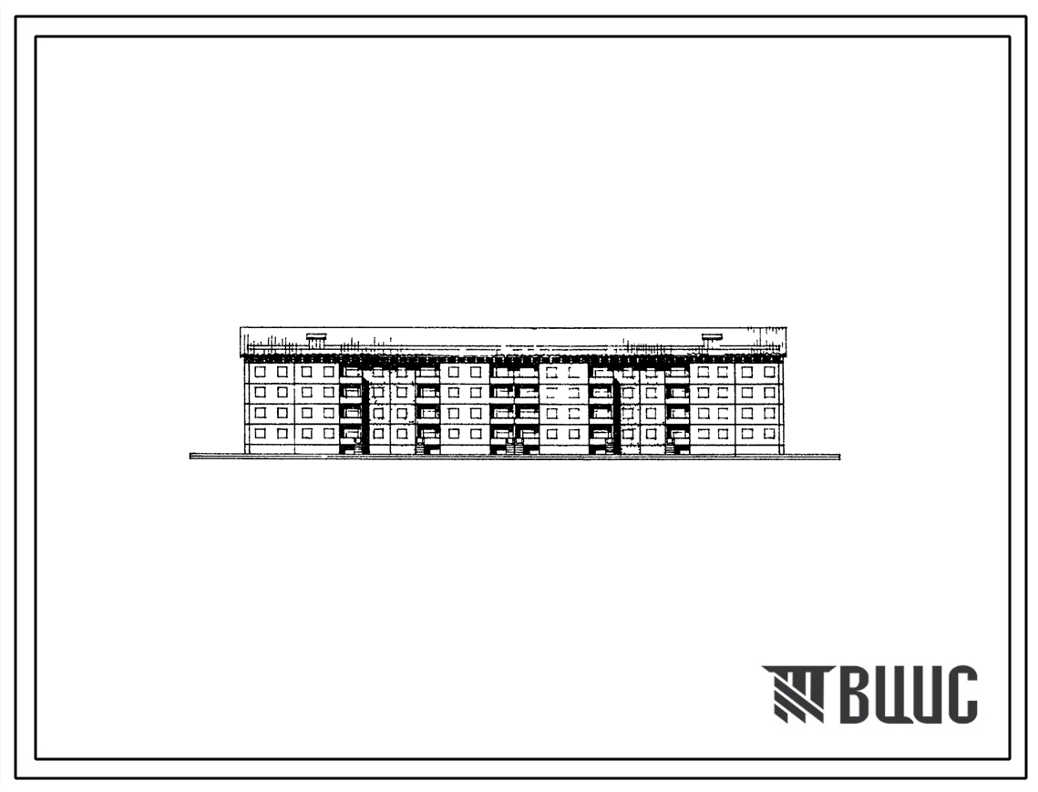 Типовой проект 111-84-29/1 Четырехэтажный четырехсекционный дом на 48 квартир (однокомнатных 1Б-8, двухкомнатных 2А-2, 2Б-16, трехкомнатных 3А-8, 3Б-14) крупнопанельный. Для строительства в 1В климатическом подрайоне, 2 и 3 климатических районах