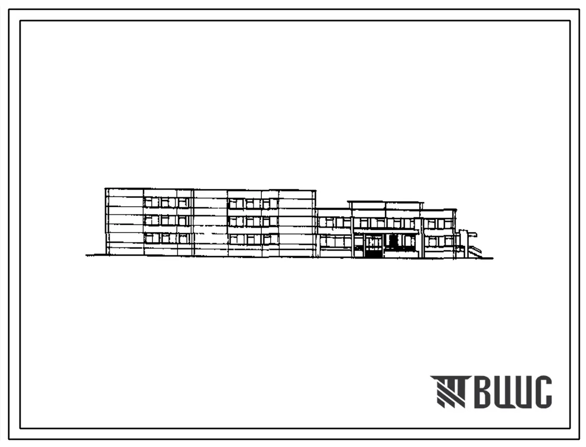 Типовой проект 222-1-467.01.86 Вариант наружных стен из трехслойных стеновых панелей для типового проекта 222-1-467.86 «Школа на 13 классов (489-504 учащихся) в конструкциях серии 1.020-1/83»