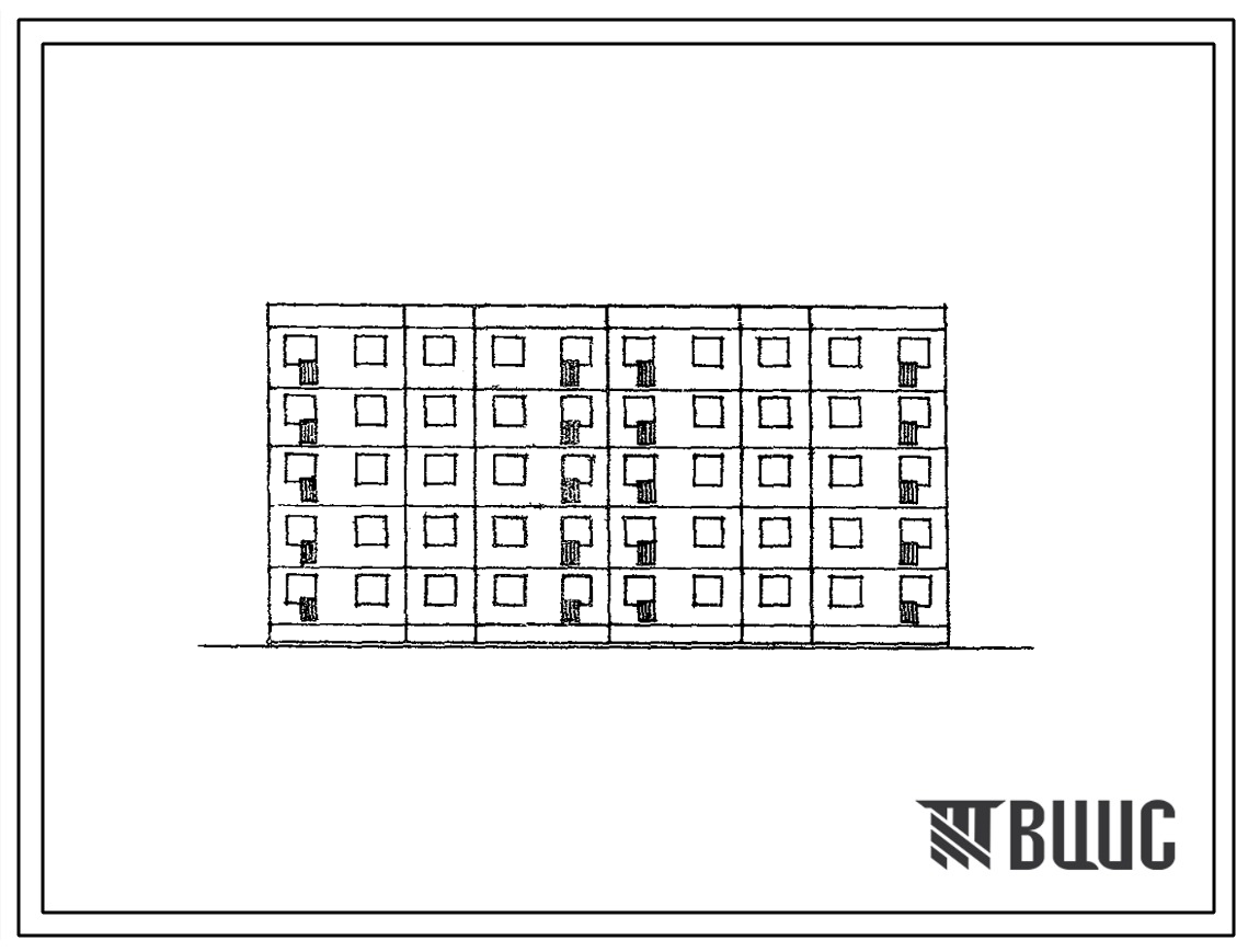 Типовой проект 90-012 Пятиэтажная 20-квартирная (трехкомнатных 3Б-10, четырехкомнатных 4Б-10) блок-секция рядовая-торцевая широтной ориентации. Для строительства во 2 и 3 климатических районах и 1В климатическом подрайоне.