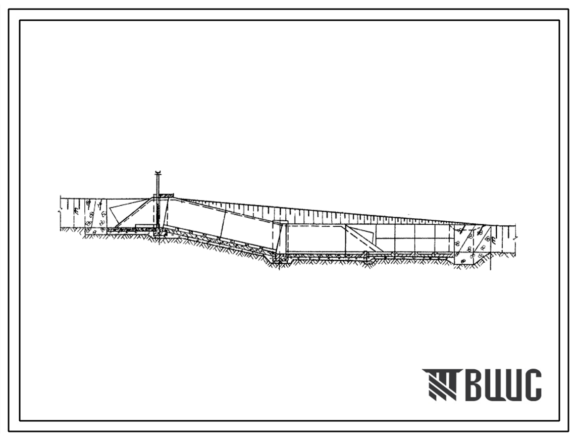 Типовой проект 413-55 Сопрягающие сооружения на сбросных каналах рыбоводных хозяйств.
