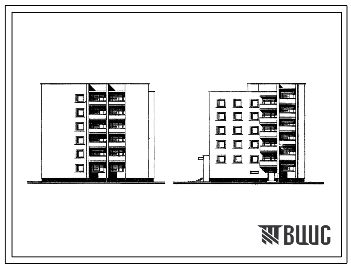 Типовой проект 117-04 Пятиэтажная блок-секция на 22 квартиры. Для строительства во 2 строительно-климатической зоне.
