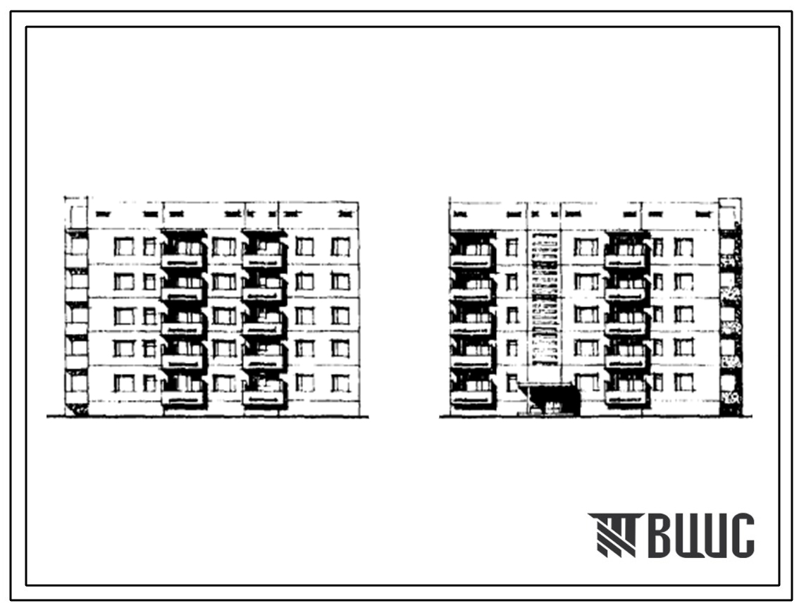 Типовой проект 135-0176с/1 Пятиэтажная блок-секция торцевая правая на 15 квартир (двухкомнатных 2Б-10, трехкомнатных 3А-5). Для строительства в 4 климатическом районе сейсмичностью 7 и 8 баллов