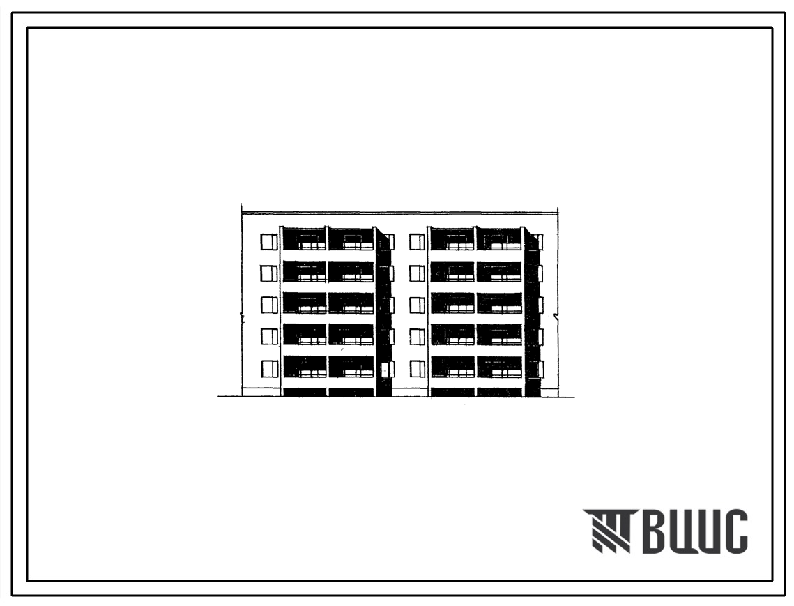 Типовой проект 86-07 5-этажная 20-квартирная рядовая блок-секция 3А.3А-3А.3А. Для строительства в 1В, 2Б, 2В, 2Г климатических подрайонах.