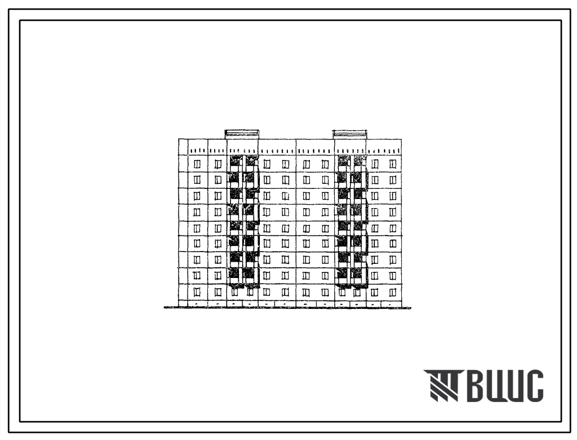 Типовой проект 148-041сп.83 Блок-секция 9-этажаня 45-квартирная торцевая левая 1Б.2Б.4Б-5Б.3Б. Для строительства в 4Г климатическом подрайоне (г. Самарканд) сейсмичностью 8 баллов на грунтах 2 типа просадочности.