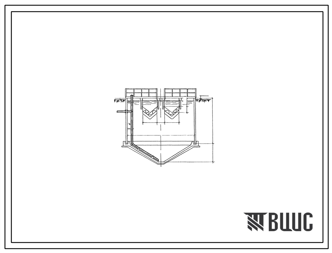Типовой проект 902-2-71 Отстойники канализационные двухъярусные диаметром 9 м из сборного железобетона