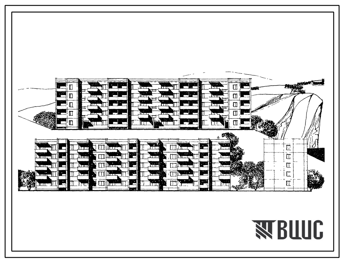 Типовой проект 125-021 Пятиэтажная блок-секция торцовая правая на 20 квартир (однокомнатных 1Б-10; двухкомнатных 2Б-5; трехкомнатных 3А-5).