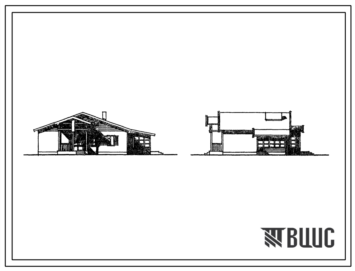 Типовой проект 184-000-180 Одноэтажный одноквартирный 3-комнатный жилой дом с возможностью пристройки гаража (для индивидуальных застройщиков)